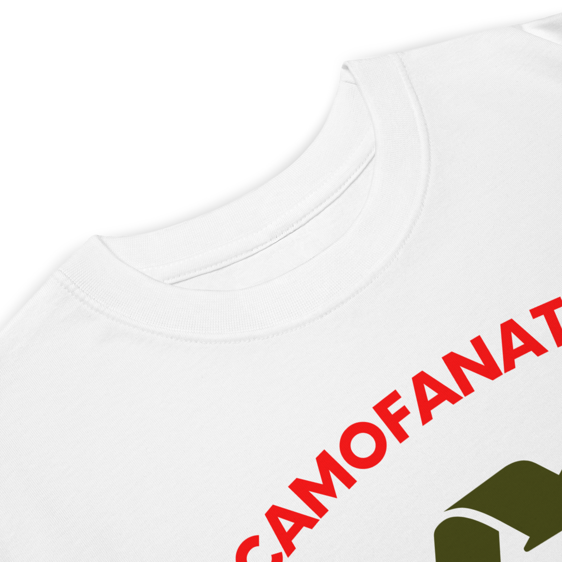 CamoFanatic GMO Recycle Tee Close Up